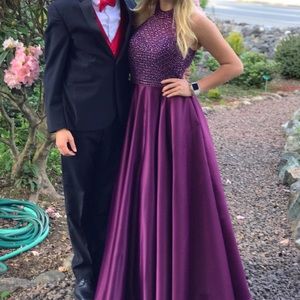 Purple prom dress/ formal gown